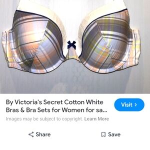 Victoria’s Secret Lined Perfect Coverage Cotton Bra Size 38C.NWT